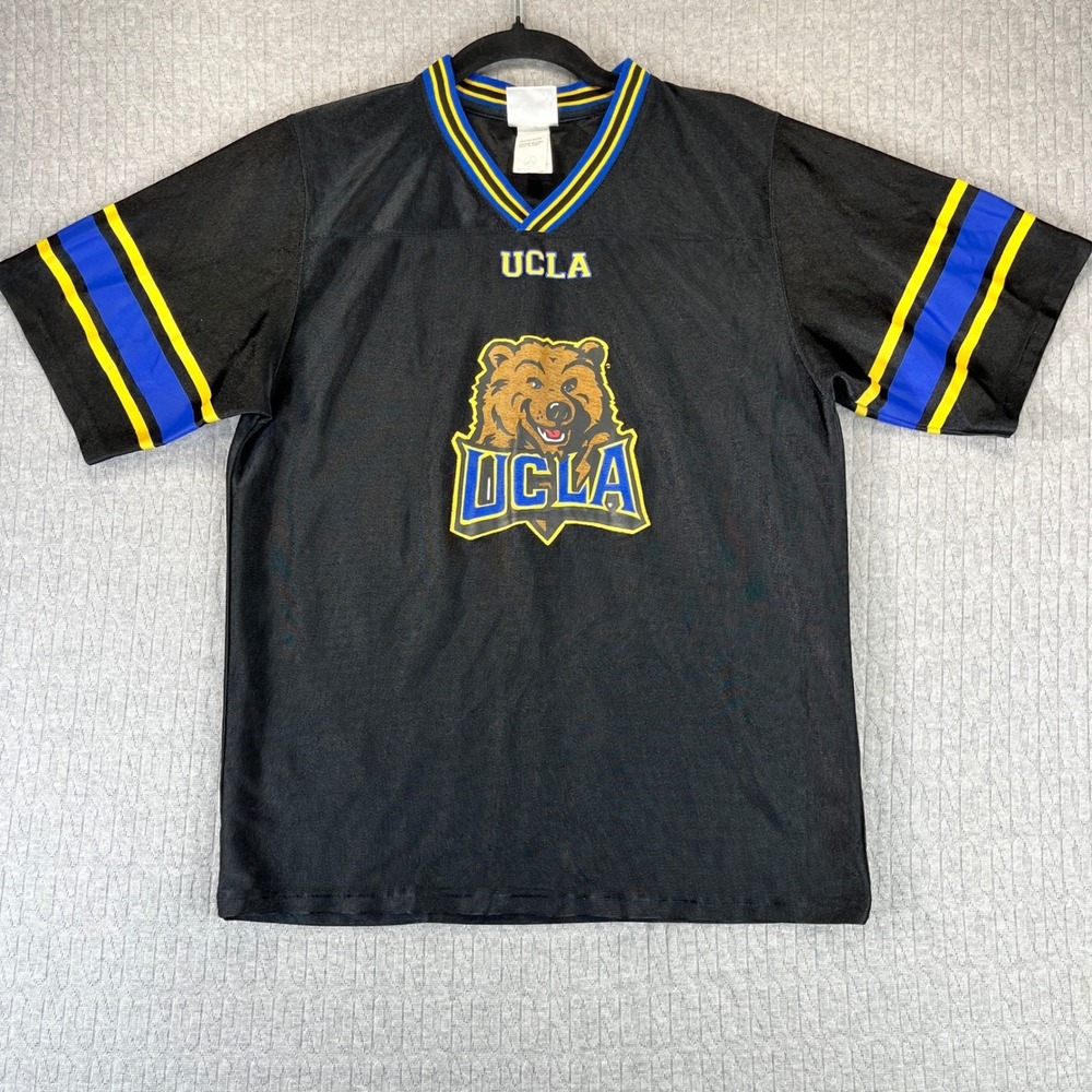 UCLA Bruins University College Jersey Youth L Black Blue Gold Joe Bruin Mascot